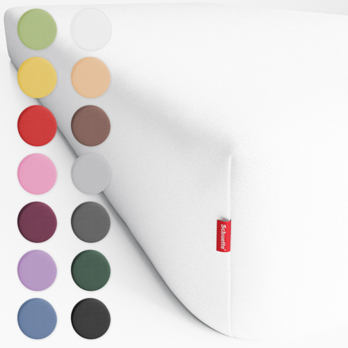 Schuette® Spannbettlaken • 140 x 200 • Wow! Kollektion: Fluff White (Weiß) • 100% Superfluff Baumwolle, Blickdicht, Faltenfrei • mit Rundumgummi • Matratzenhöhe bis 20 cm