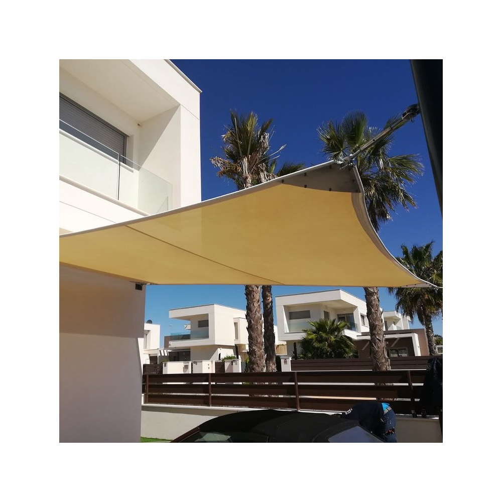 Toldo vela rectangular: el producto ideal para crear sombra