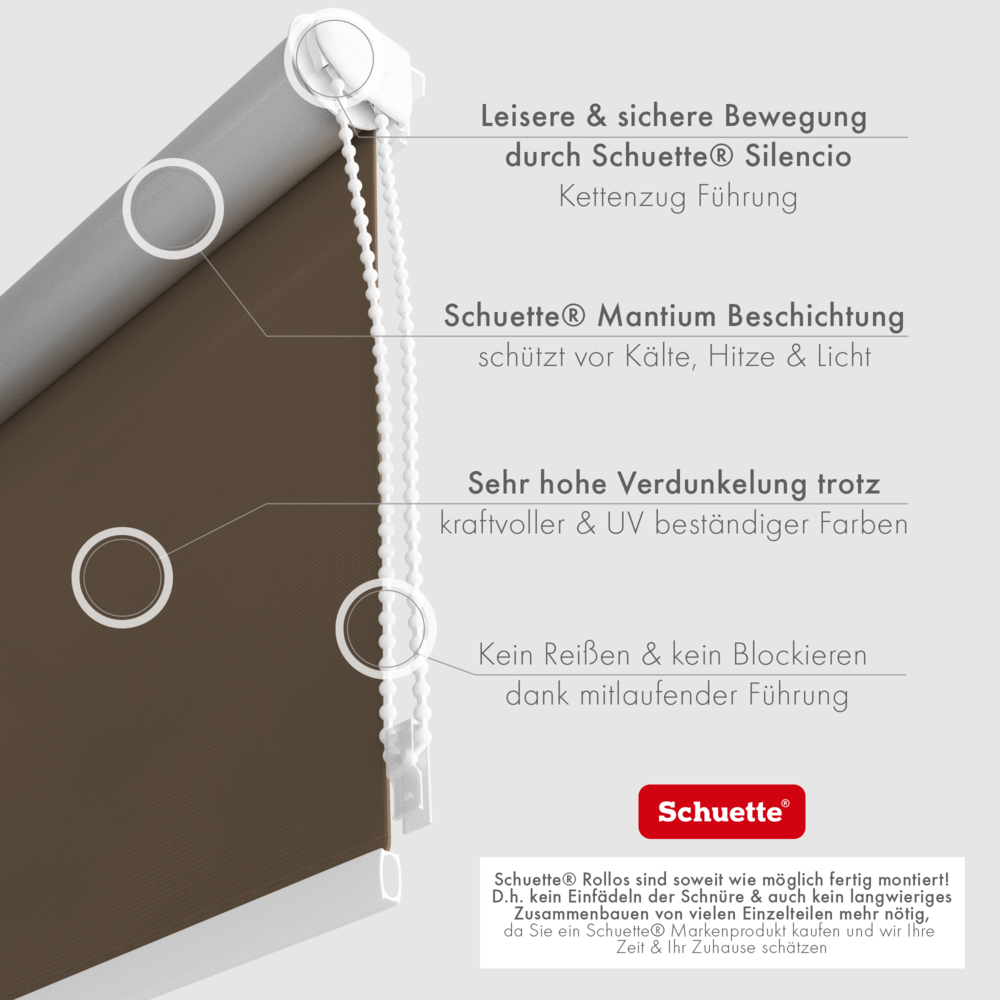 Stoff Eigenschaften von Schuette Verdunkelungsrollo mit Hitzeschutz