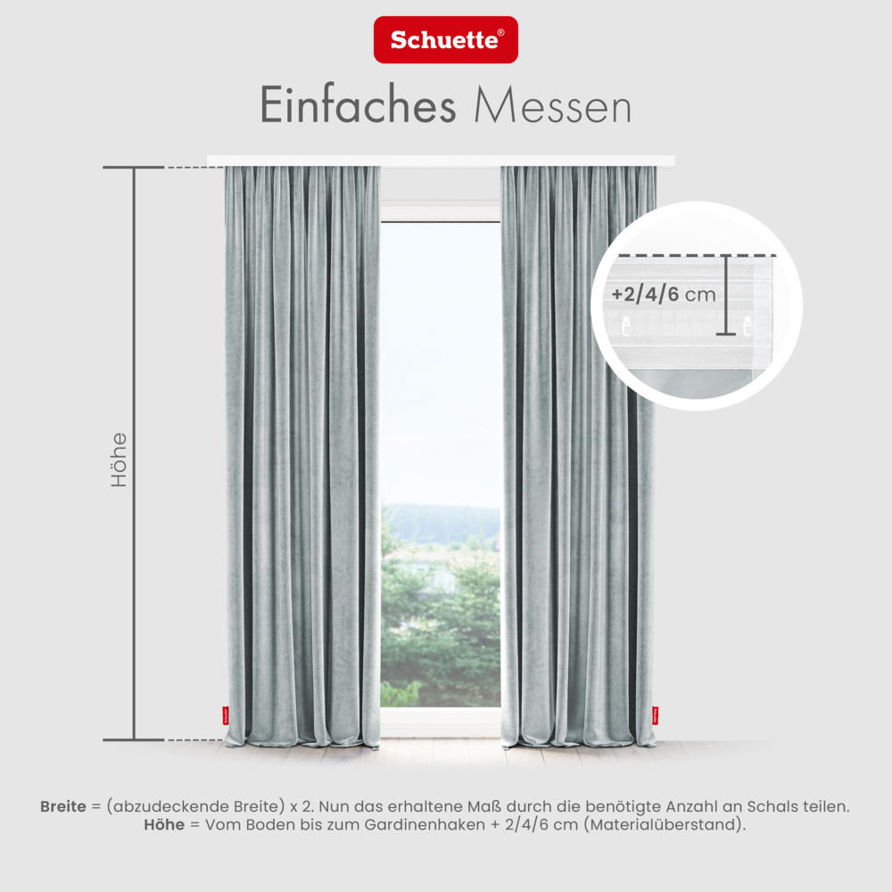 Anleitung zum Fenster für Vorhänge ausmessen