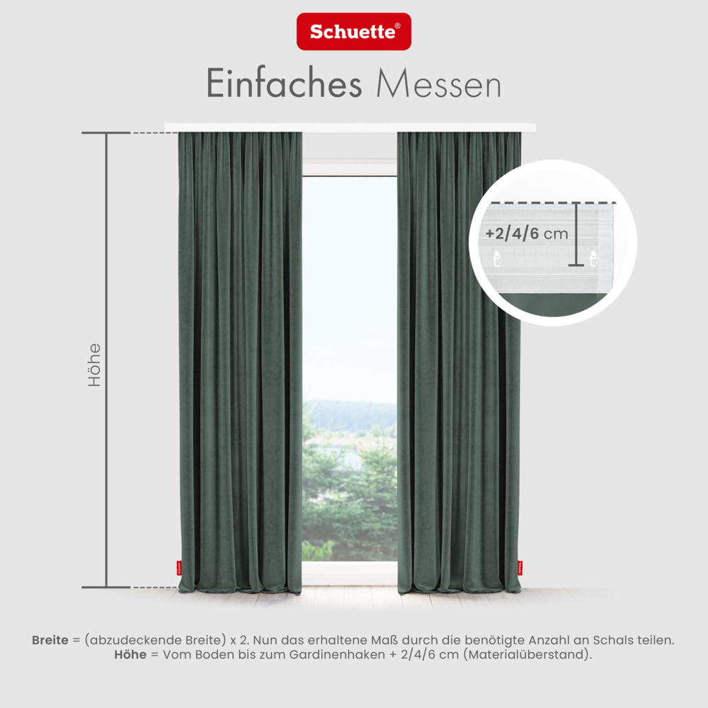 Anleitung zum Fenster für Vorhänge ausmessen