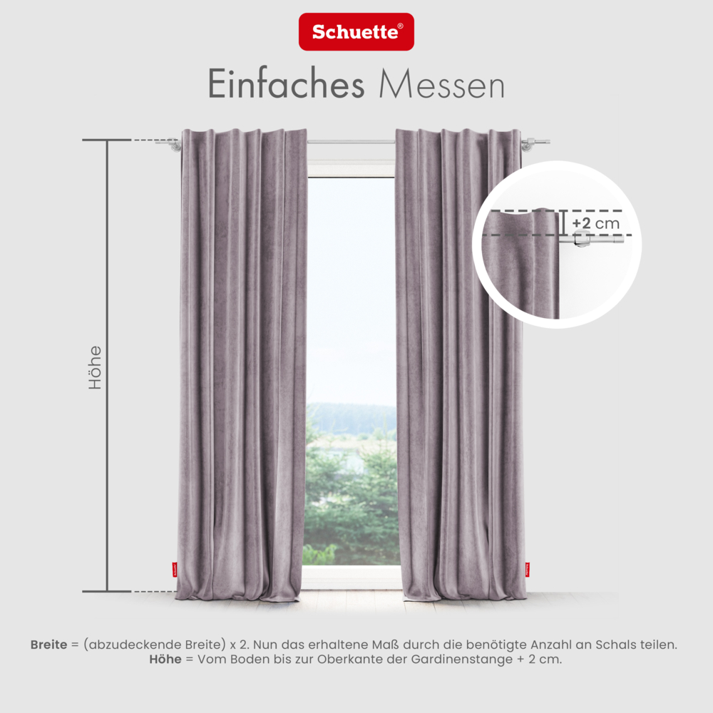 Anleitung zum Fenster für Vorhänge ausmessen