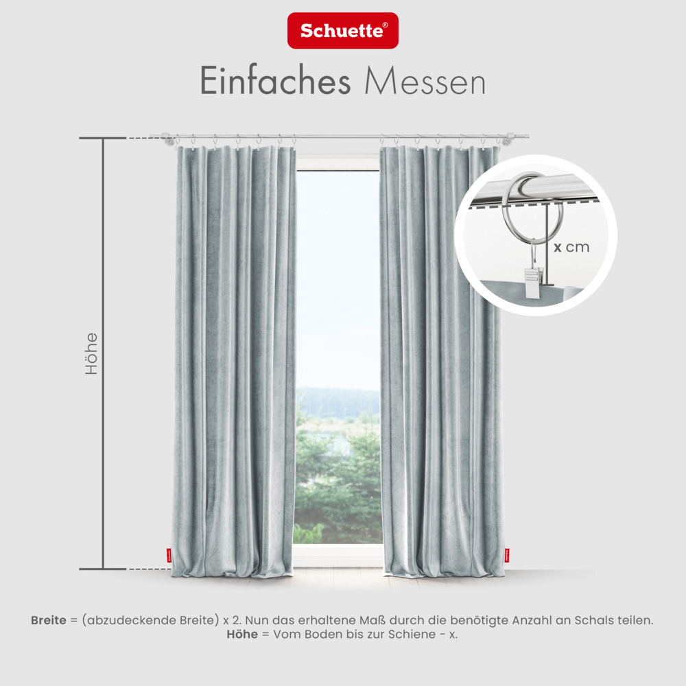 Anleitung zum Fenster für Vorhänge ausmessen