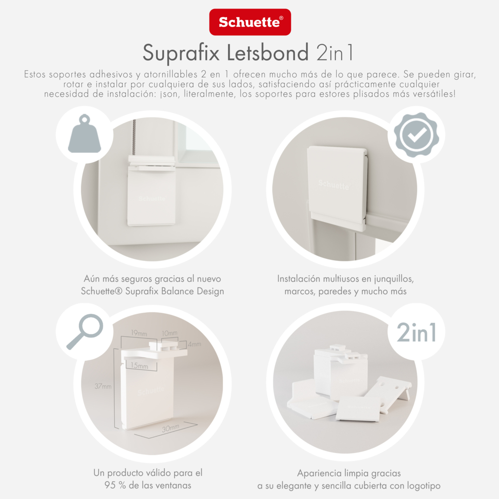 Schuette® Plissee ohne Bohren nach Maß • Suprafix Halterung “Zum Kleben” • Thermo Kollektion: Violet Paradise (Violett) • Profilfarbe: Braun