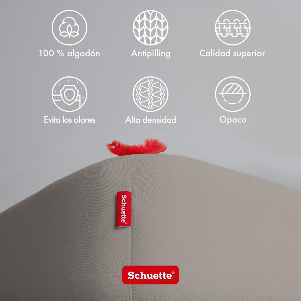 Características de las sábanas bajeras ajustables Schuette: antibolitas, prevención de olores y opacas