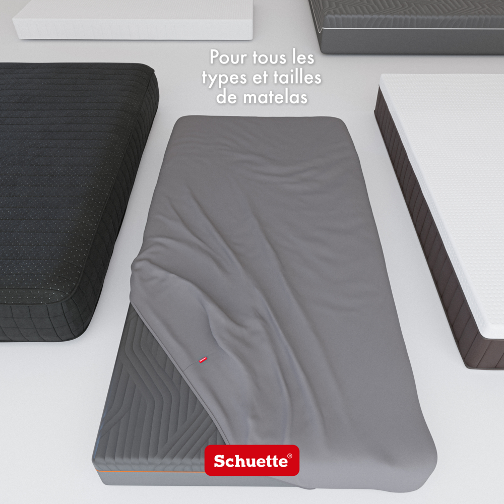 Draps-housses adaptés à toutes les dimensions, tous les types et toutes les hauteurs de matelas