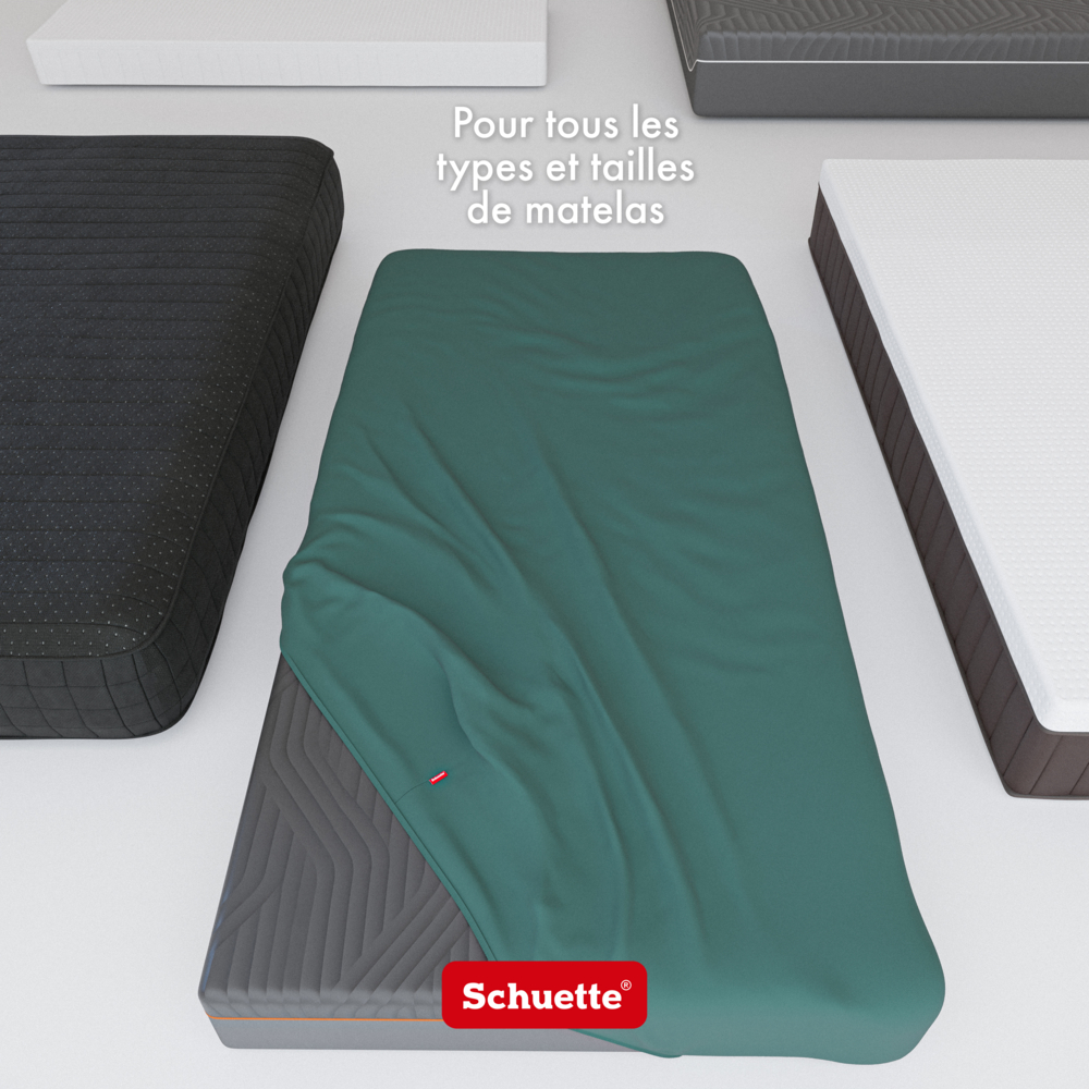 Draps-housses adaptés à toutes les dimensions, tous les types et toutes les hauteurs de matelas