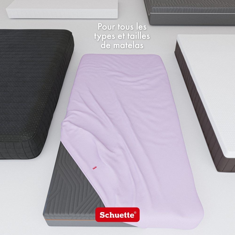 Draps-housses adaptés à toutes les dimensions, tous les types et toutes les hauteurs de matelas