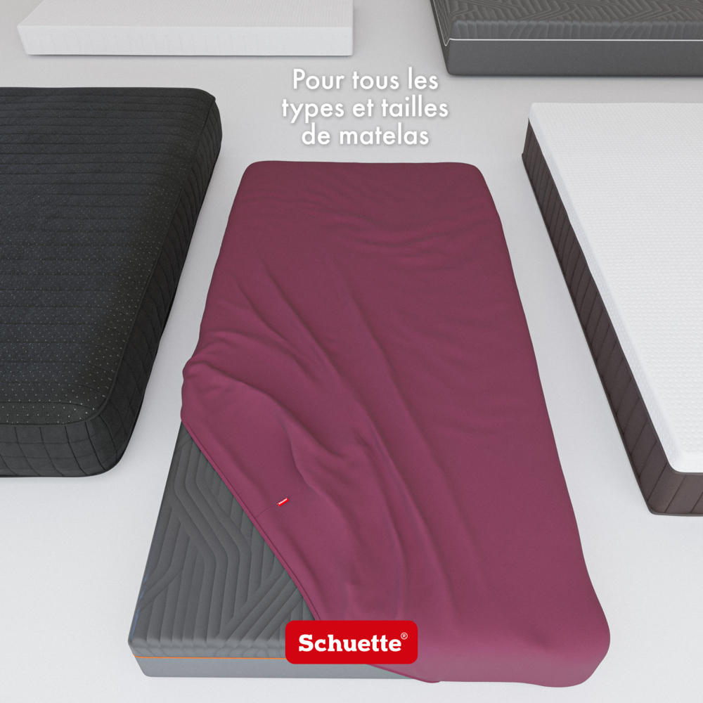 Draps-housses adaptés à toutes les dimensions, tous les types et toutes les hauteurs de matelas
