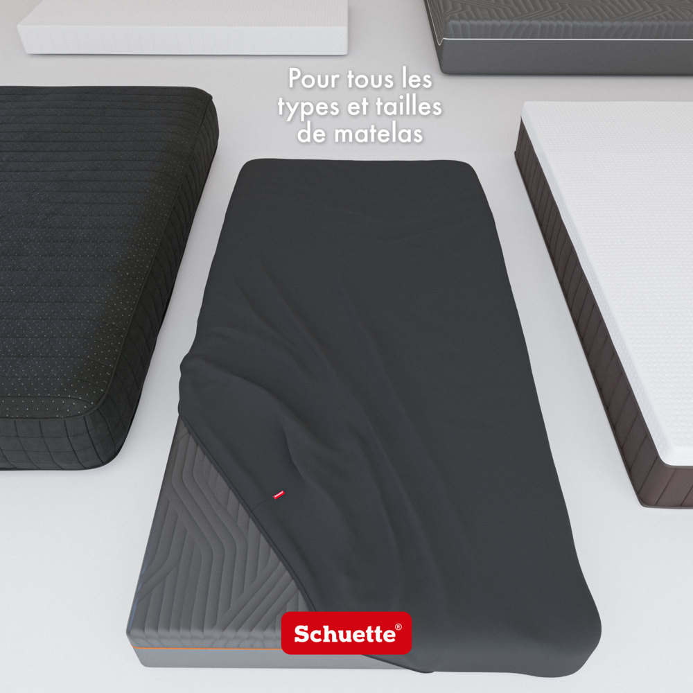 Draps-housses adaptés à toutes les dimensions, tous les types et toutes les hauteurs de matelas