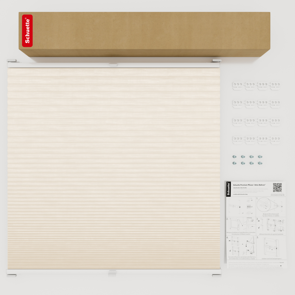 Contenuto della confezione di una tenda a nido d’ape Schuette acquistata online
