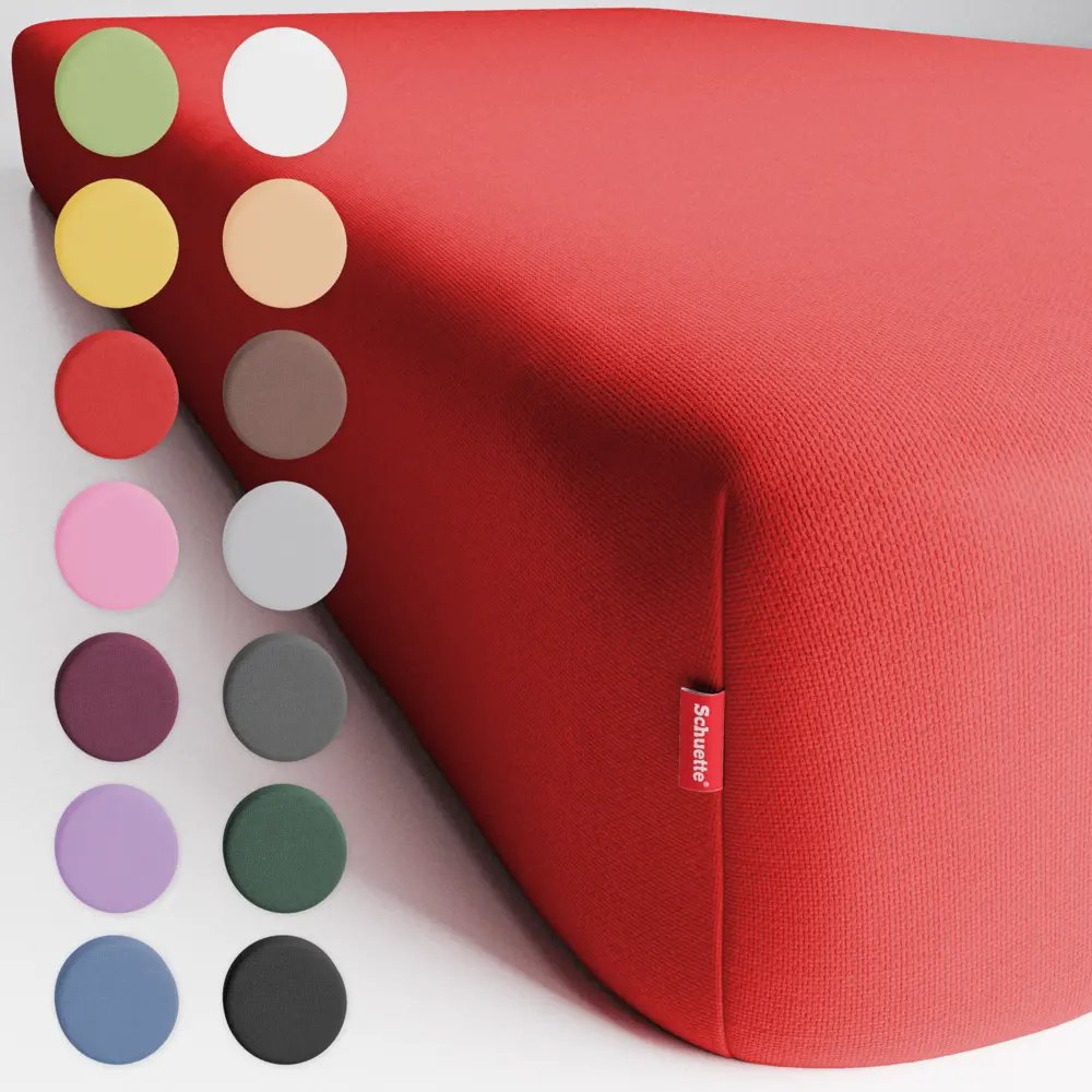 Schuette® Spannbettlaken mit Rundumgummi • 80 x 200 x 20 cm • Wow Kollektion: Rot