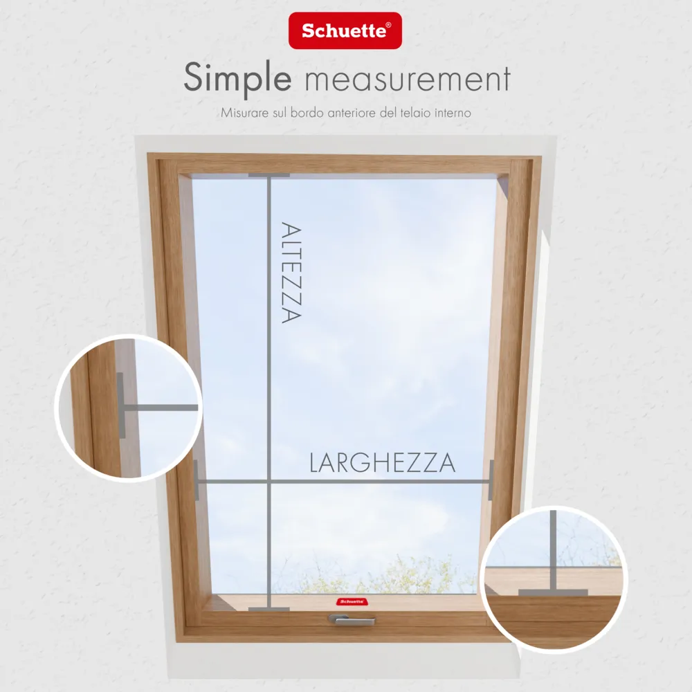Tenda oscurante originale VELUX per C04, Beige Chiaro con guida bianca Tenda oscurante originale VELUX per C04, Beige Chiaro con guida bianca