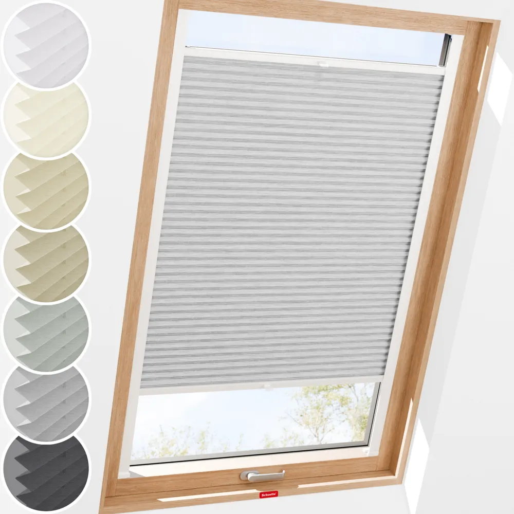 Schuette Dachfenster Plissee Rollo mit Bohren nach Maß am Fenster