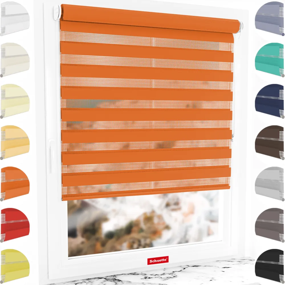 Schuette Doppelrollo nach Maß am Fenster