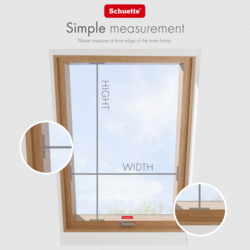 Schuette® Dachfenster Plissee nach Maß • Melange Kollektion: Mint Ice Cream (Grün) • Profilfarbe: Braun