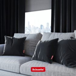 Velvet decorative cushions on a sofa in the living room