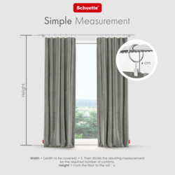 Schuette® Verdunkelungs-Vorhang Gardine mit Tunnelband nach Maß ● Millenium Velvet Kollektion: Umber Gray (Grau) ● 1 Stück ● Knitterfrei Pflegeleicht Thermo Blickdicht & stark Abdunkelnd