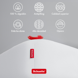 Características de las sábanas bajeras ajustables Schuette: antibolitas, prevención de olores y opacas