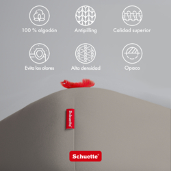 Características de las sábanas bajeras ajustables Schuette: antibolitas, prevención de olores y opacas