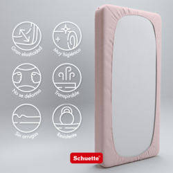Características de la sábana bajera ajustable: sin arrugas, transpirable e higiénica