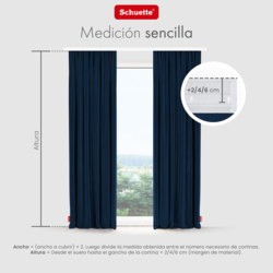 Schuette® Verdunkelungs-Vorhang Gardine mit Tunnelband nach Maß ● Millenium Velvet Kollektion: Royal Blue (Blau) ● 1 Stück ● Knitterfrei Pflegeleicht Thermo Blickdicht & stark Abdunkelnd