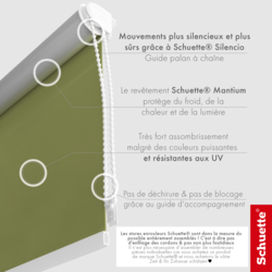 Caractéristiques du tissu du store occultant thermique Schuette