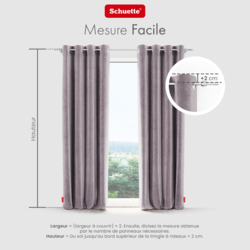 Schuette® Verdunkelungs-Vorhang Gardine mit Ösen nach Maß ● Millenium Velvet Kollektion: Purple Grape (Lila) ● 1 Stück ● Knitterfrei Pflegeleicht Thermo Blickdicht & stark Abdunkelnd