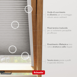 Schuette® Dachfenster Wabenplissee nach Maß • Thermo x Honey Kollektion: Overbaked (Grau) • Profilfarbe: Anthrazit