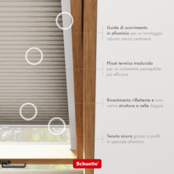 Schuette® Dachfenster Wabenplissee nach Maß • Thermo x Honey Kollektion: Truffle Dust (Taupe) • Profilfarbe: Anthrazit