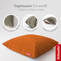 Caratteristiche delle fodere per cuscini decorativi Schuette: tessuto, cuciture e cerniera