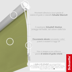 Schuette® Verdunkelungsrollo ohne Bohren & mit Bohren 2in1 nach Maß ● Kollektion Thermo Blackout: European Olive (Grün) ● Profilfarbe: Schwarz