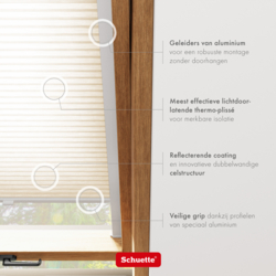 Schuette® Dachfenster Wabenplissee nach Maß • Thermo x Honey Kollektion: Tahini cream (Creme) • Profilfarbe: Walnuss