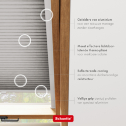 Schuette® Dachfenster Wabenplissee nach Maß • Thermo x Honey Kollektion: Overbaked (Grau) • Profilfarbe: Anthrazit