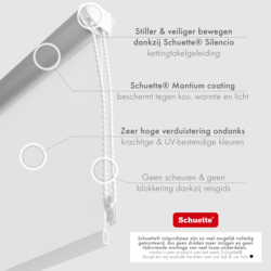Schuette® Verdunkelungsrollo ohne Bohren & mit Bohren 2in1 nach Maß ● Kollektion Thermo Blackout: Snowflake (Weiß) ● Profilfarbe: Weiß