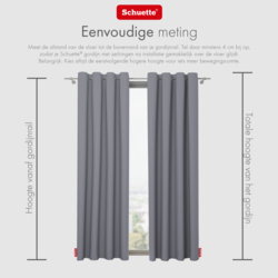 Schuette® Verdunkelungs-Vorhang Gardine mit Ösen nach Maß ● Century Black Kollektion: Misty Harbor (Grau) ● 1 Stück ● Knitterfrei Pflegeleicht Thermo Blickdicht & stark Abdunkelnd