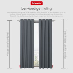 Schuette® Verdunkelungs-Vorhang Gardine mit Ösen nach Maß ● Century Black Kollektion: Shadow Touch (Grau) ● 1 Stück ● Knitterfrei Pflegeleicht Thermo Blickdicht & stark Abdunkelnd