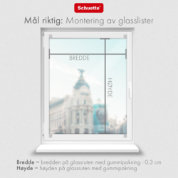 Schuette® Plissee ohne Bohren nach Maß • Suprafix Halterung “Zum Kleben” • Thermo Kollektion: White Day (Weiß) • Profilfarbe: Walnuss