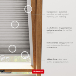 Schuette® Dachfenster Wabenplissee nach Maß • Thermo x Honey Kollektion: Overbaked (Grau) • Profilfarbe: Anthrazit