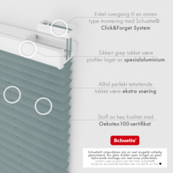 Schuette® Plissee mit Bohren nach Maß • Suprafix Halterungen “Mit Bohren” • Melange Kollektion: Rocky Mountain (Grau) • Profilfarbe: Anthrazit