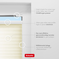 Schuette® Wabenplissee ohne Bohren nach Maß • Klebehalter & Schraubhalter 2in1 Set "Letsbond" Transparent • Thermo x Honey Kollektion: Butterlight (Beige) • Profilfarbe: Eiche