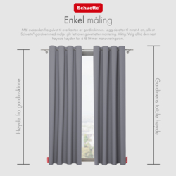 Schuette® Verdunkelungs-Vorhang Gardine mit Ösen nach Maß ● Century Black Kollektion: Misty Harbor (Grau) ● 1 Stück ● Knitterfrei Pflegeleicht Thermo Blickdicht & stark Abdunkelnd