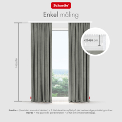 Schuette® Verdunkelungs-Vorhang Gardine mit Tunnelband nach Maß ● Millenium Velvet Kollektion: Umber Gray (Grau) ● 1 Stück ● Knitterfrei Pflegeleicht Thermo Blickdicht & stark Abdunkelnd