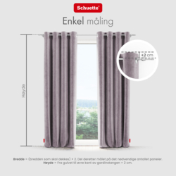 Schuette® Verdunkelungs-Vorhang Gardine mit Ösen nach Maß ● Millenium Velvet Kollektion: Purple Grape (Lila) ● 1 Stück ● Knitterfrei Pflegeleicht Thermo Blickdicht & stark Abdunkelnd