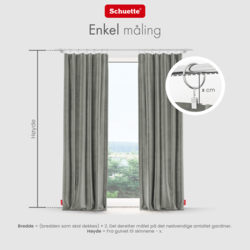 Schuette® Verdunkelungs-Vorhang Gardine mit Tunnelband nach Maß ● Millenium Velvet Kollektion: Umber Gray (Grau) ● 1 Stück ● Knitterfrei Pflegeleicht Thermo Blickdicht & stark Abdunkelnd