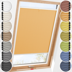 Schuette Dachfenster Wabenplissee Verdunkelung Thermo mit Bohren am Fenster
