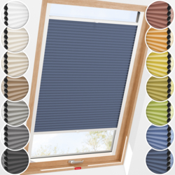 Schuette Dachfenster Wabenplissee Verdunkelung Thermo mit Bohren am Fenster