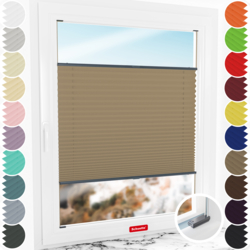 Schuette made-to-measure screw-mounted pleated window blind