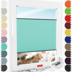 Schuette made-to-measure screw-mounted thermal pleated window blind
