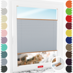 Schuette made-to-measure screw-mounted pleated window blind